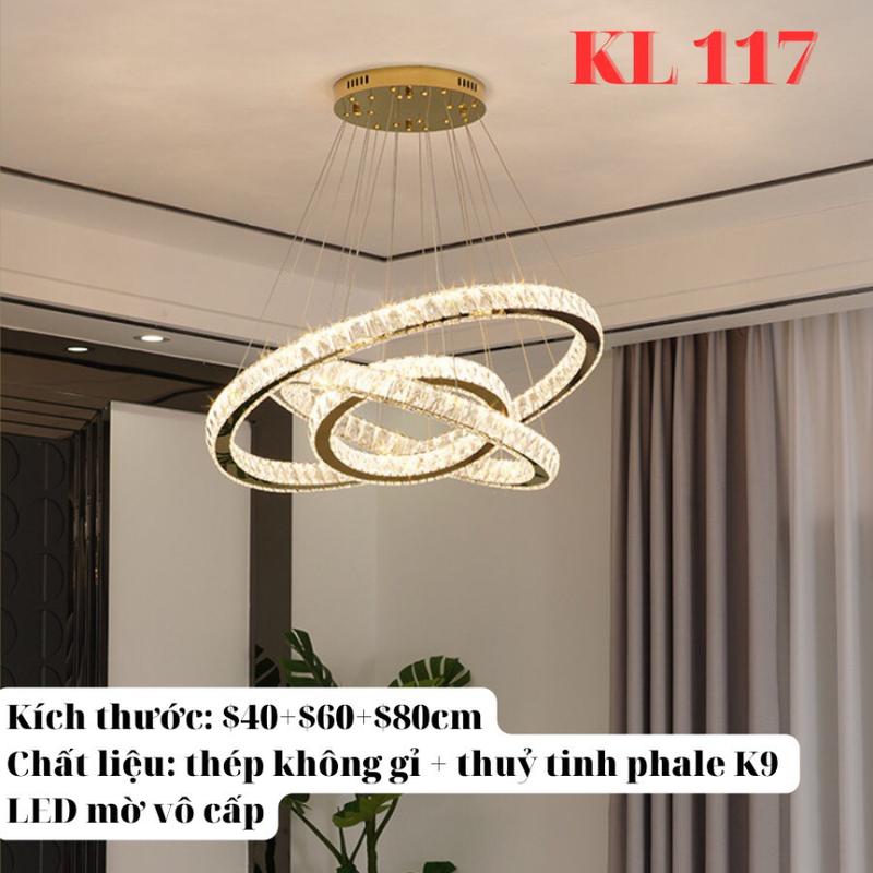 [ HÀNG LOẠI 1 ] Đèn Chùm Pha Lê Thả Trần 3 Vòng Trang Trí, Đèn Thả Pha Lê Trang Trí Hiện Đại, Sang Trọng