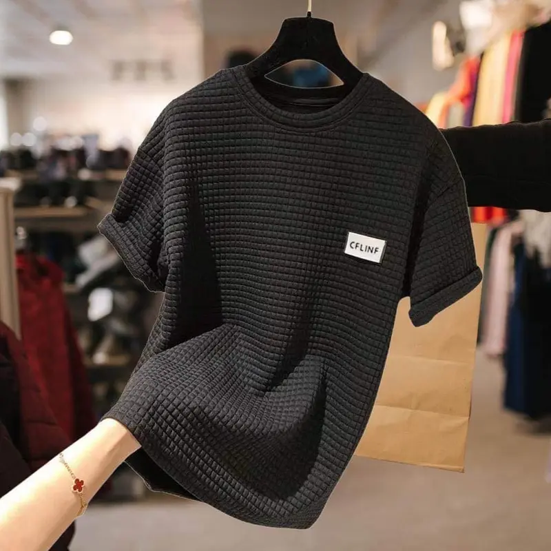 Áo phông nam, áo thun cộc tay nam chất vải cotton xốp mềm mịn Nam Menswear Cổ Tròn 5