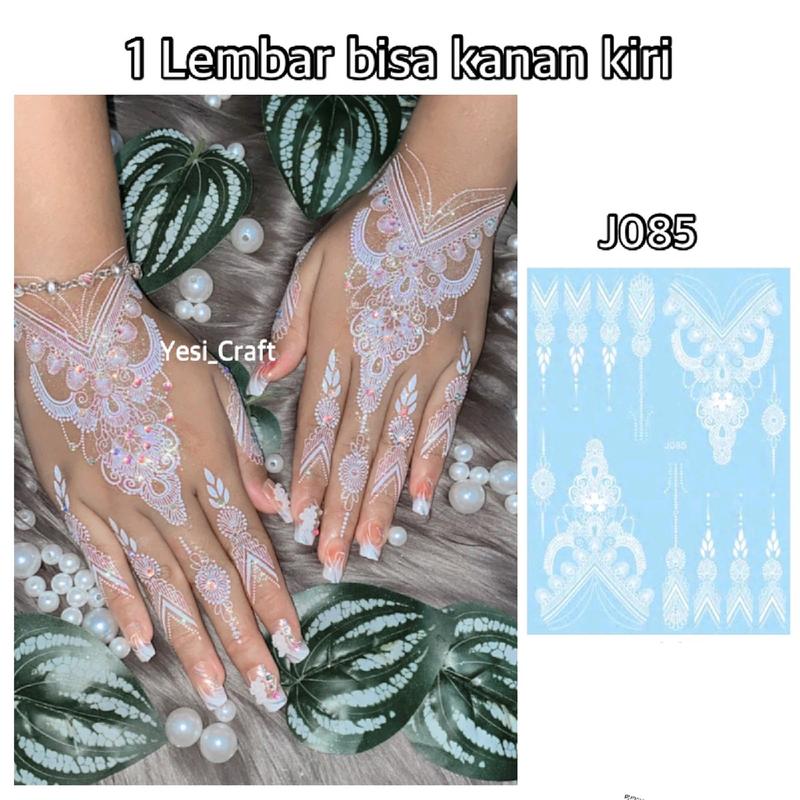 HENNA INSTAN WHITE (1pcs bisa kanan kiri) 3