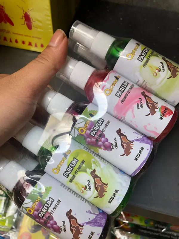 PARFUM KUCING AMAN DIJILAT MINYAK WANGI KUCING TAHAN LAMA PEWANGI ANTI BAU KUTU DAN JAMUR KITTEN MURAH GRATIS ONGKIR 60ML 5