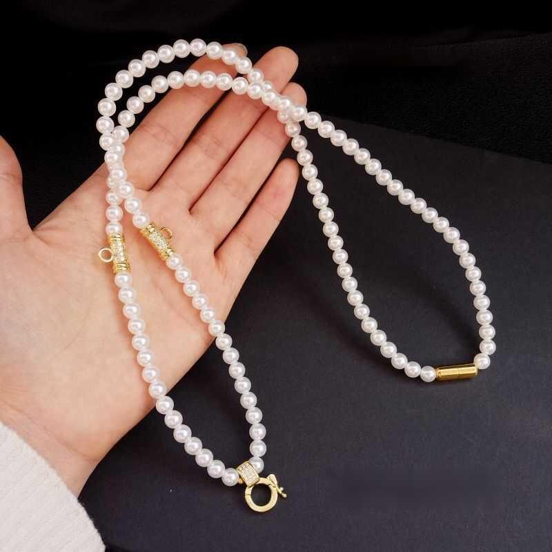 Product Introduction of Thai Buddha Amulet Tangka Pendant Hanging Necklace High End Pearl Three Hanging Quick-release Hooks Chain Lanyard Jewelry Accessories 8