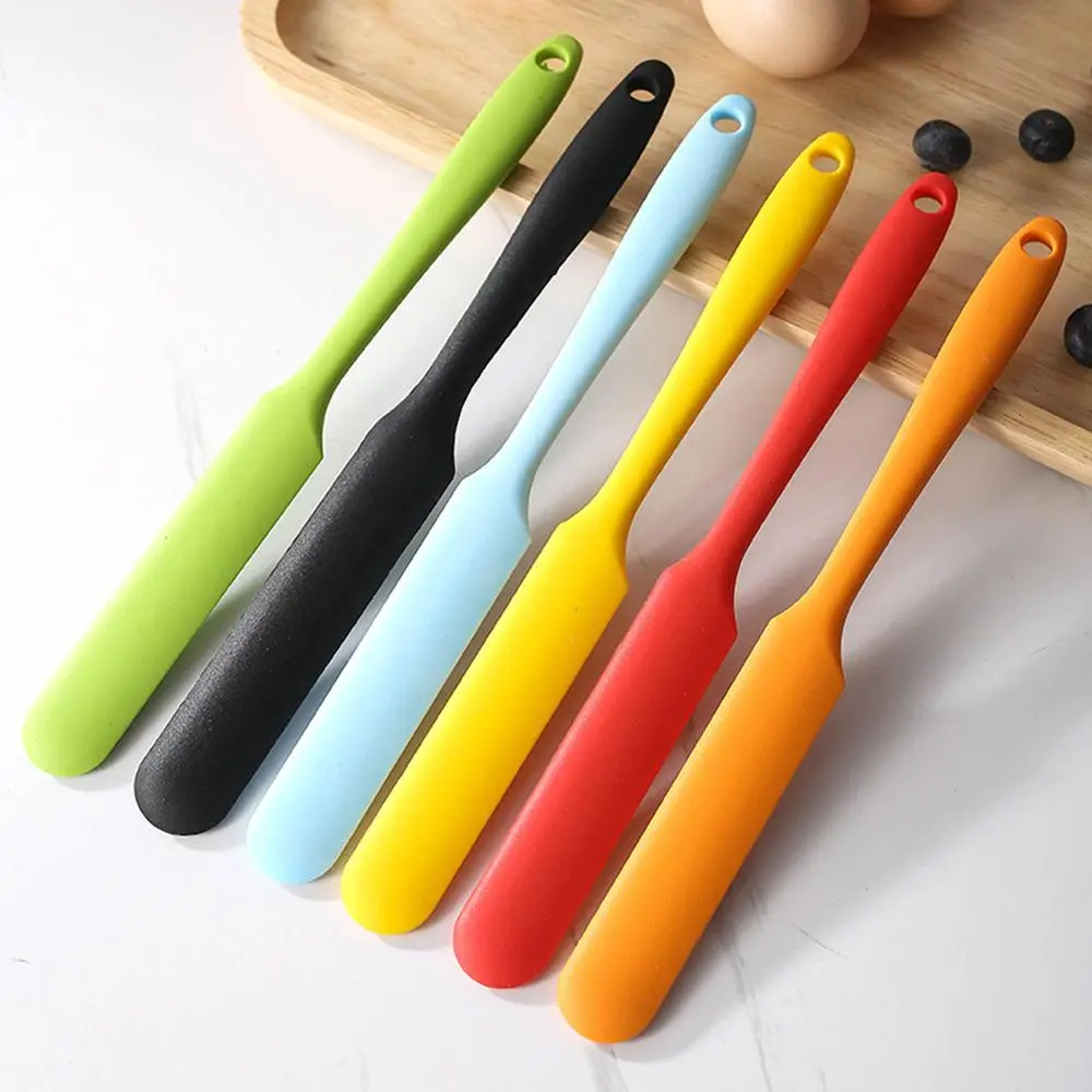 Silicone Jar Spatula, 1 Count Non-stick Cake Cream Spatula, Heat Resistant Baking Tool for Home Kitchen Picnic Dining Room