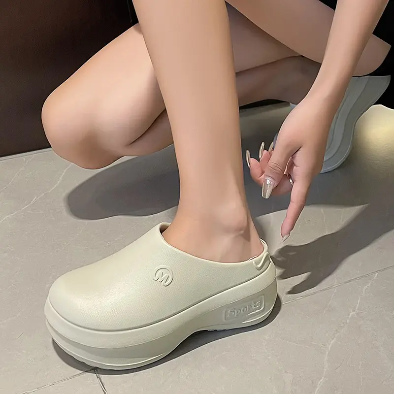 Muse giày Sandals Nữ Sandals Ngón Chân Cái Trắng Nền Đế Chống trượt EVA Chiều cao Mềm & Gia Cố 123106