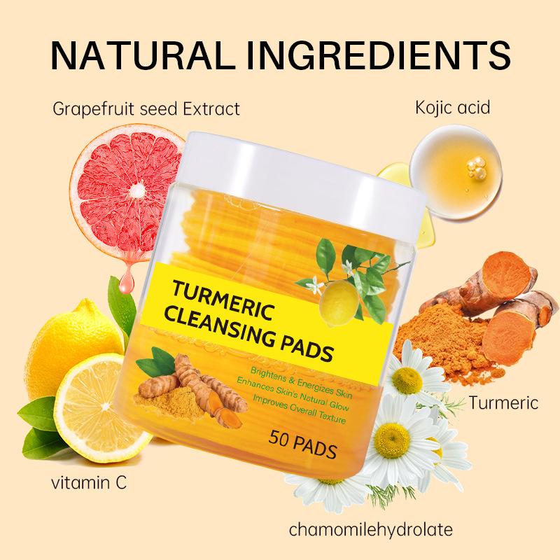Product Introduction of Turmeric Cleansing Pads Turmeric Cleansing Pad Exfoliating Cleansing Facial Care Skincare Comfort 15