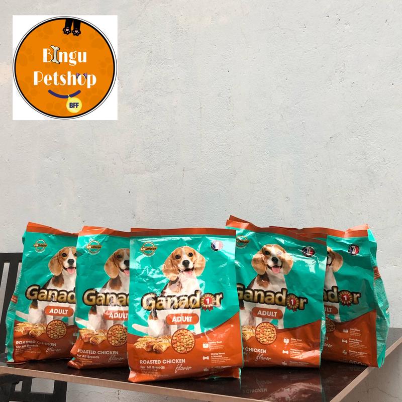 [COMBO 5 GÓI] Thức ăn cho chó trưởng thành Ganador vị gà nướng 400gram/gói | Bingu Petshop