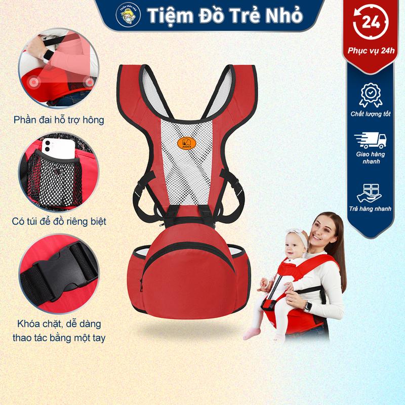 Địu Em Bé Đa Năng Nhỏ Gọn Địu Trẻ Nhỏ 4 Tư Thế Chống Gù Đai Chắc Chắn Khi Sử Dụng Voi Kem