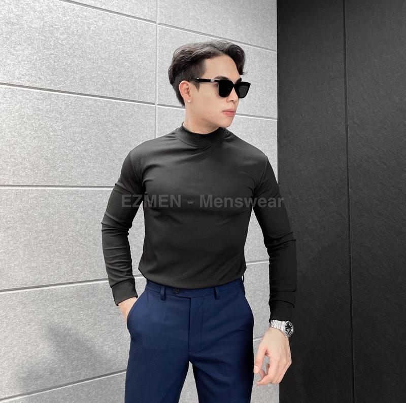 Product Introduction of Áo giữ nhiệt thun gân cổ 3cm co dãn 4 chiều (Combo 2 áo 230k) Menswear 6