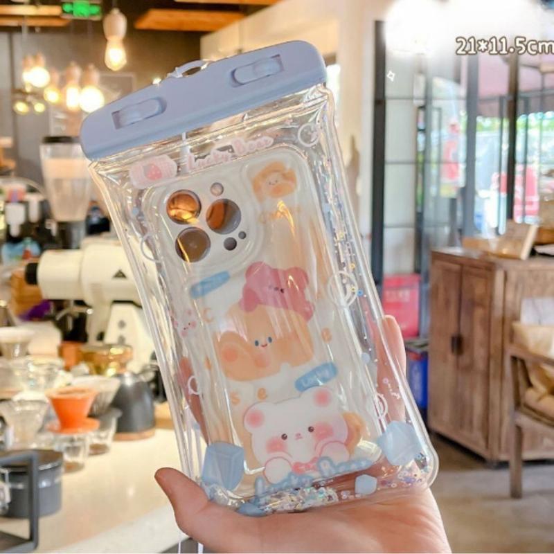 Túi bọc điện thoại chống nước viền phao nổi trên nước dùng khi đi mưa đi bơi đi du lịch nhiều hình thù 7