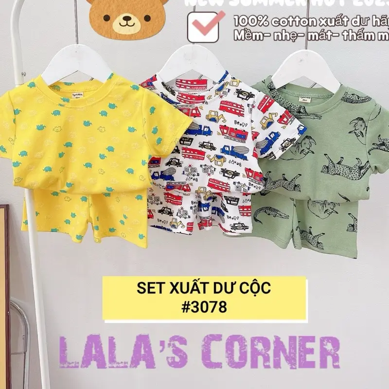 Bộ 3 xuất dư cho bé trai từ 1 đến 5 tuổi