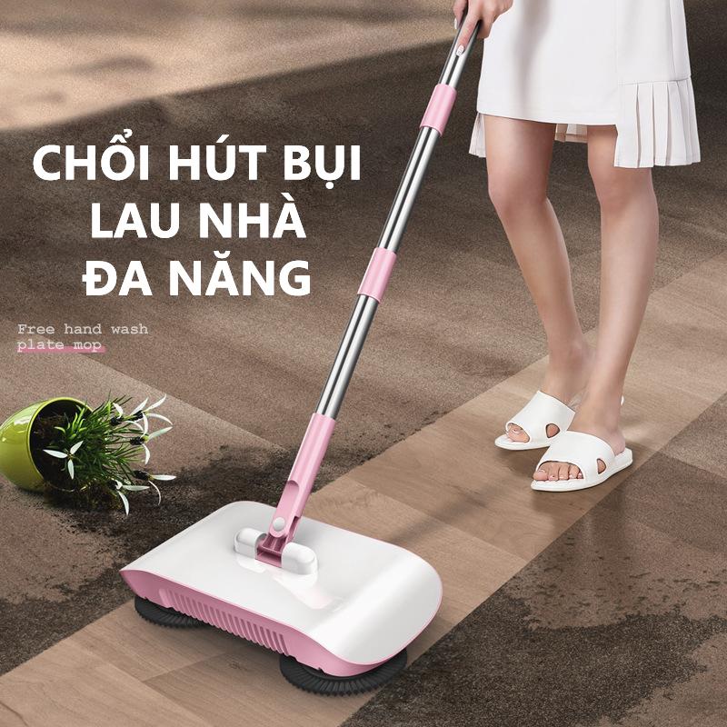 [GIÁ TỐT] Chổi Quét Nhà Lau Nhà, Hút Bụi Tự Động Thông Minh Xoay Được 360 Độ, Sử Dụng Dễ Dàng Tiện Lợi