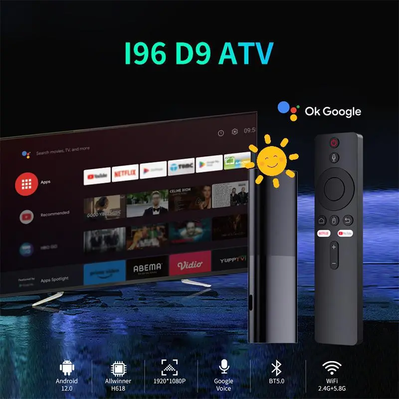 TV Stick 4K Android 11 Media TV Streaming Box Player Quad-core 2GB 8GB Bluetooth 5.2 Wifi Google Assistant Netflix Global Version TV Stick 4K / 1080P Full HD Streaming Media Devices