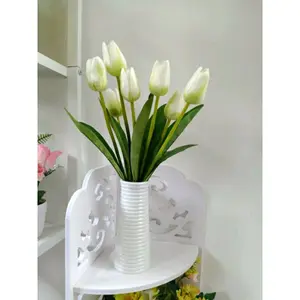 bunga tulip artificial vas ulir panjang