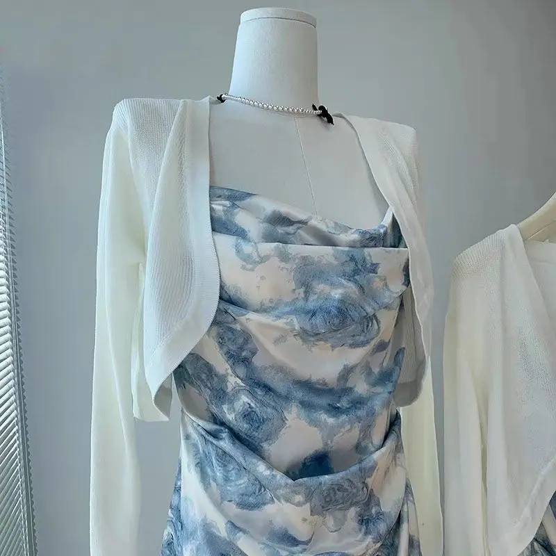 Áo Choàng Nhỏ Cá Tính, Phong Cách Mùa Xuân Hè, Áo Cardigan Ngắn, Dễ Phối Đồ, Chống Nắng, Áo Khoác Mỏng, Dành Cho Nữ