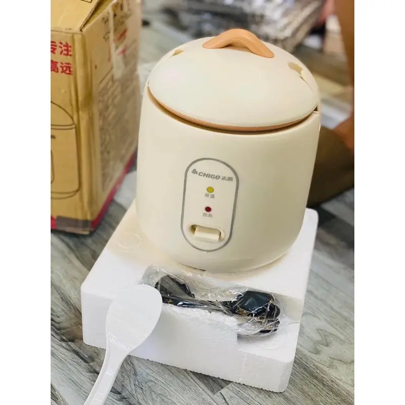 [ Màu Ngẫu Nhiên ] Nồi Cơm Điện Chính Hãng Chigo, ( ruột 800ml ) Nồi Lấu Đa Năng, Nấu Cơm, Hầm Cháo, Hấp Xào Luộc Siêu Tiện Lợi Nấu Ăn Cooker nấu ăn nhanh loại eu - phích cắm 3 chân 7