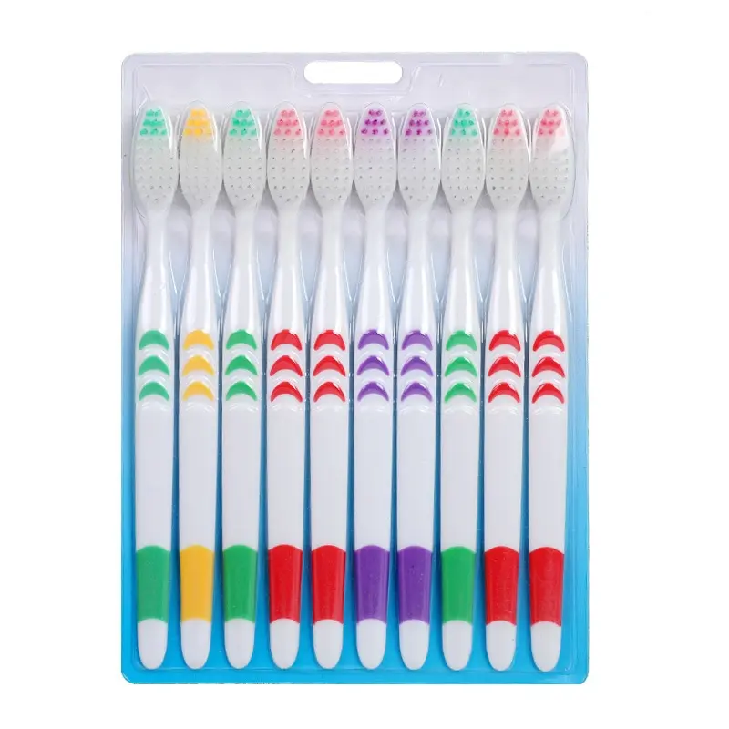 SIKAT GIGI DEWASA BAHAN LEMBUT 1 SET ISI 10 PCS TOOTHBRUSH DOUBLE CARE SENSITIVE/ SIKAT GIGI 10IN1 DEWASA 4