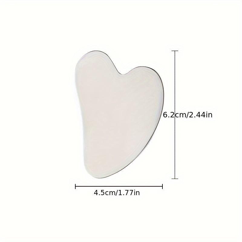 Product Introduction of Stainless Steel Scraping Facial Tool Scraping Facial Metal Scraping Firming Massage Scraping Beauty Tool Body Eye Neck Massager with Travel Bag Skin Care Gift (Silver) 5