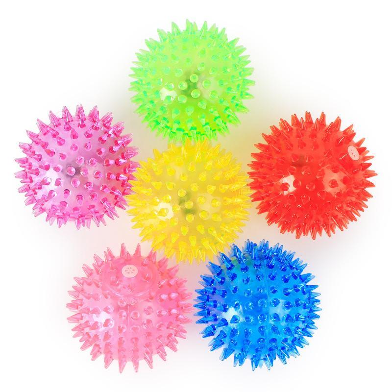 Squeaky Dog Toy Ball, 5 Counts/set Colorful Dog Chew Toy Ball, Interactive Dog Toy Ball, Pet Chew Toy Ball, Indoor and Outdoor Fun Toy Ball for Dogs, Christmas Gift 3