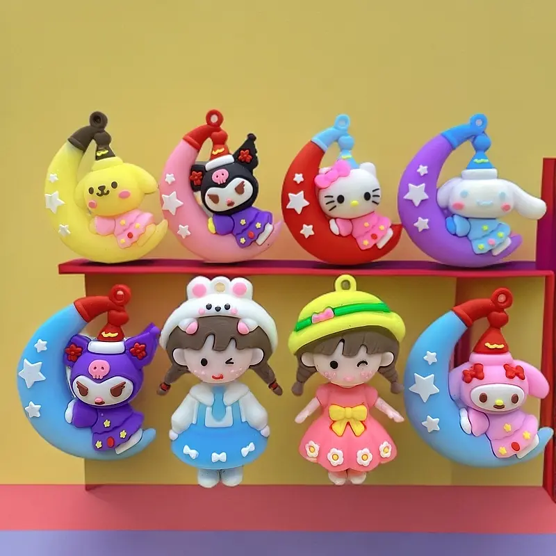 Búp Bê 3D Hoạt Hình, Chỉ Có Kuromi Và Thiết Kế Cô Gái Bện, Thủ Công Tự Làm 3