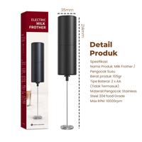 Gambar DoraHomi Milk Frother Elektrik  Stainless Pengocok Susu Cappuccino Foam Maker portable Tanpa kabel - Bulat - EMF-1BK8 dari Dorahomi Kota Administrasi Jakarta Timur 2 Tokopedia