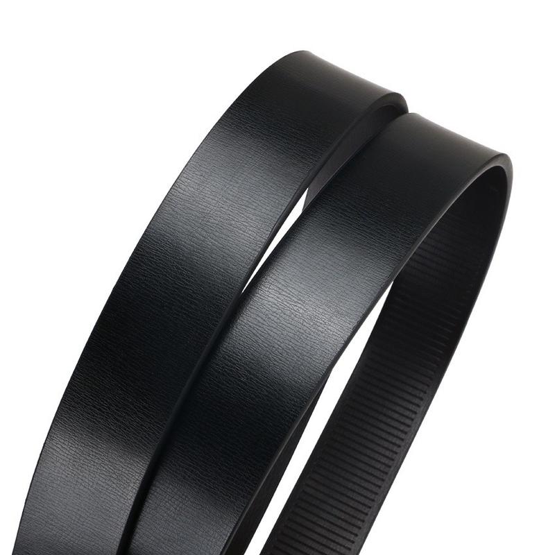 Sabuk Ikat Pinggang Pria Rell Gesper Mewah Kulit Sintetis Import dengan Buckle Hitam Kulit 5