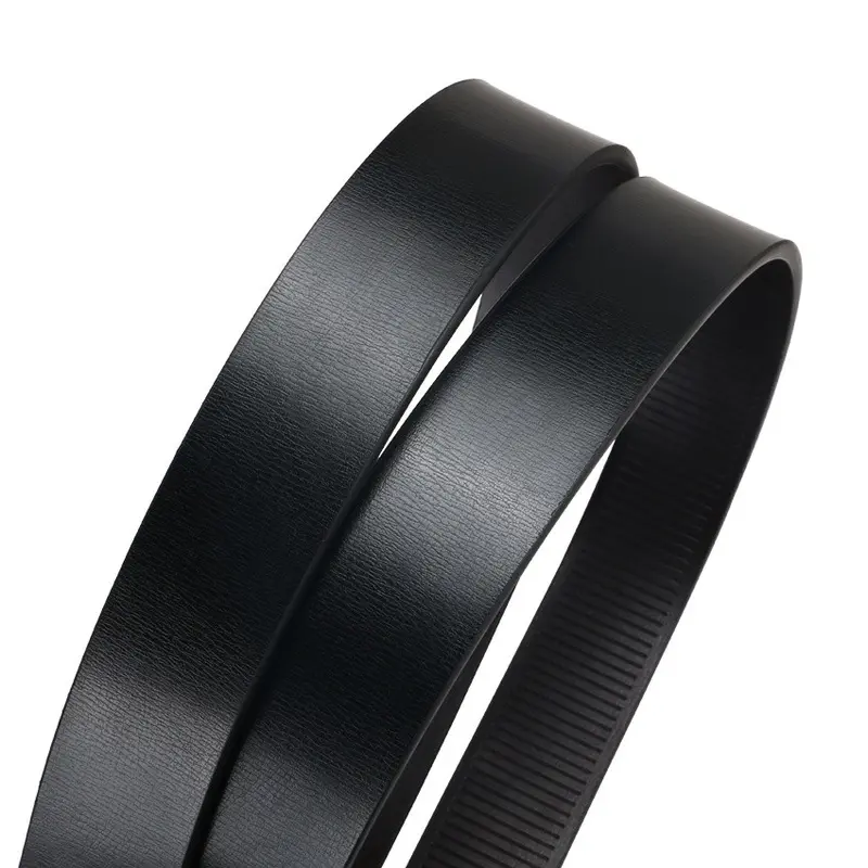 Sabuk Ikat Pinggang Pria Rell Gesper Mewah Kulit Sintetis Import dengan Buckle Hitam Kulit 5