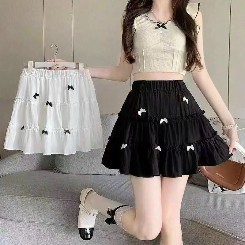 Chân váy ngắn có lót trong. Đính nơ nhí xinh xắn đáng yêu. Chất liệu voan xốp như hình, bản lưng chun co giản thoải mái. Tôn dáng nuột nà Nhung Voi Nữ Lịch 7