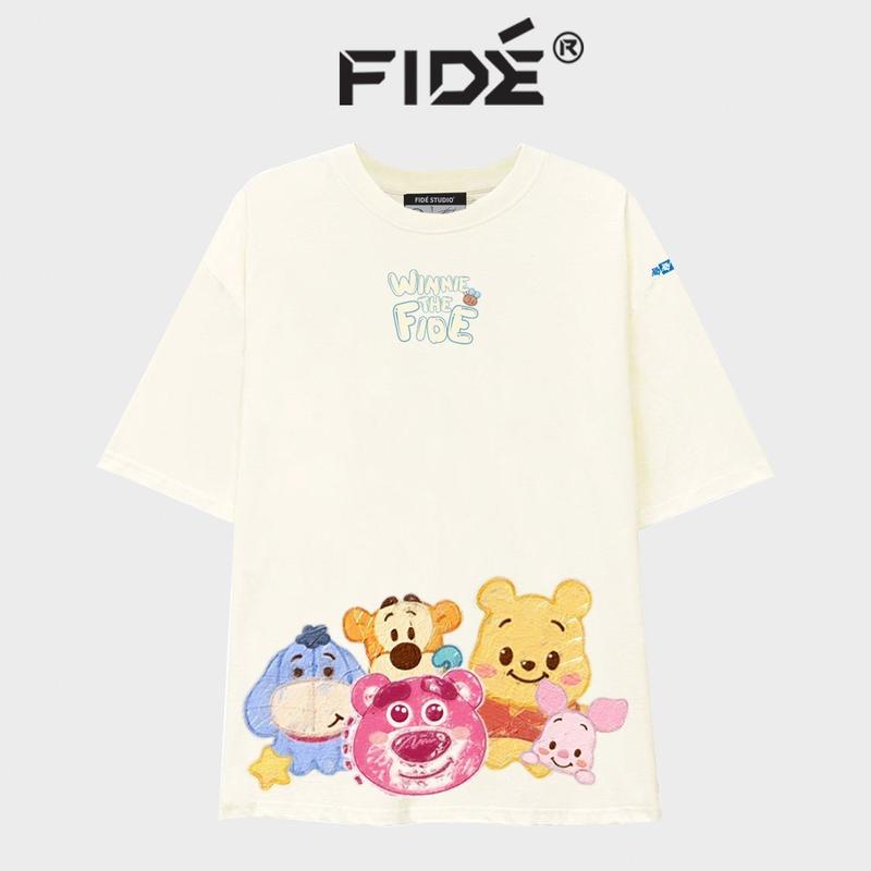 Áo thun FIDE gấu dâu phông unisex form rộng cổ tròn LOTSO 13 Top Nữ Nữ Top