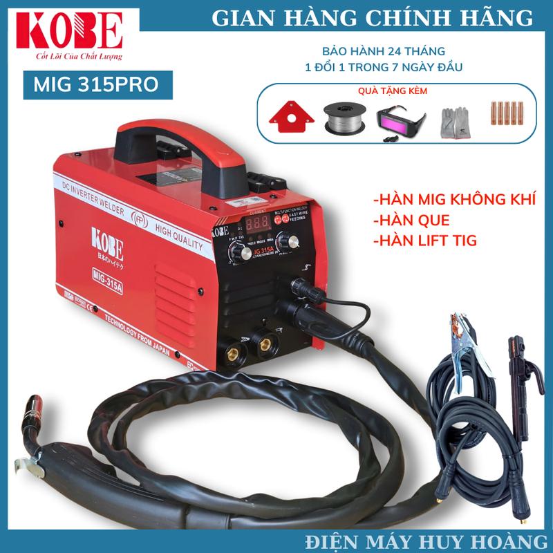 Máy hàn mig KOBE 315A 3 chức năng chuyên hàn mig không khí và hàn que