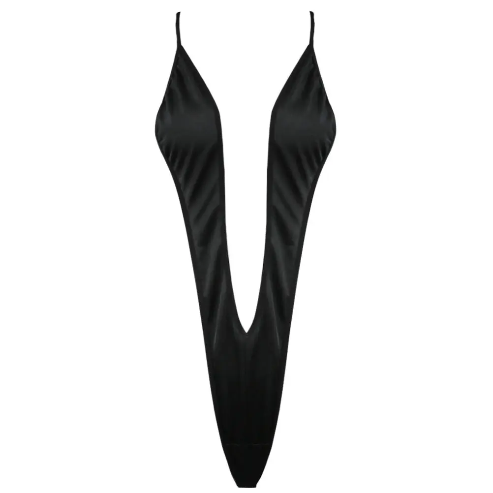 MSemis nữ One Piece Deep V-Neck Sling Shot Monokini Bikini Thong Cực Swimsuit Đồ lót Teddy
