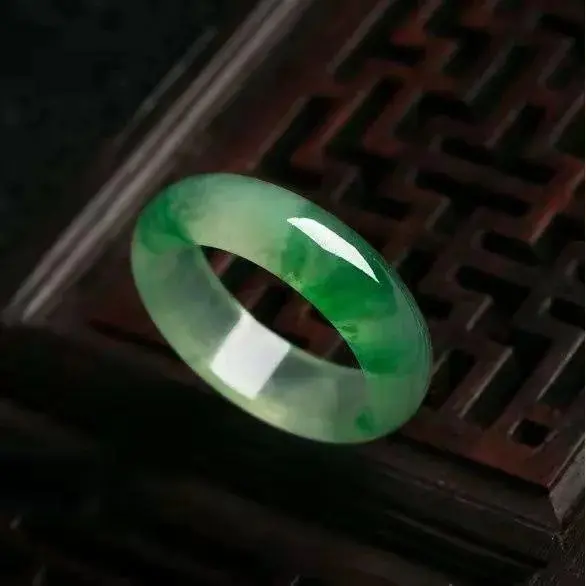 Anillos De Jade Women Jewelry  Amulet Carved Gemstones Accessories Chalcedony Gemstone Jade Ring Natural