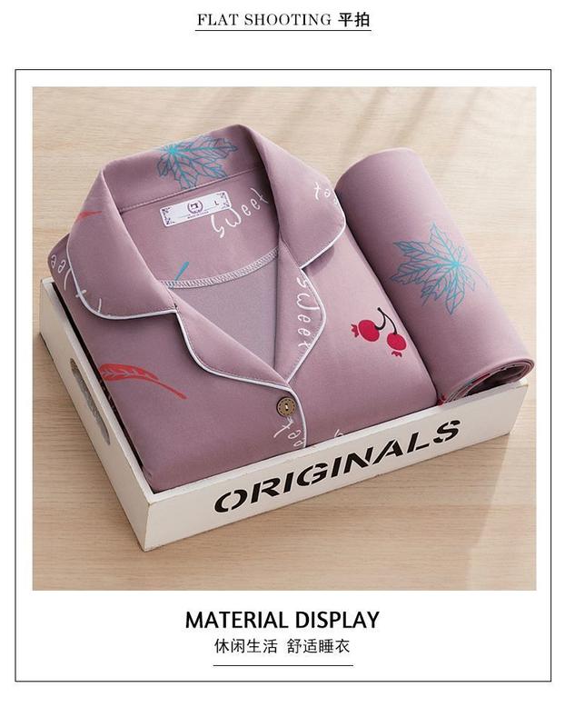 Product Introduction of Bộ Đồ Ngủ, Cao Cấp, Dành Cho Nữ, Mùa Xuân Và Mùa Thu, Dài Tay, Bộ Đồ Cardigan, Phong Cách Hàn Quốc, Thiết Kế Ngọt Ngào, Ngoại Cỡ, Thích Hợp Cho Mùa Thu Và Mùa Đông, Đồ Mặc Nhà 27