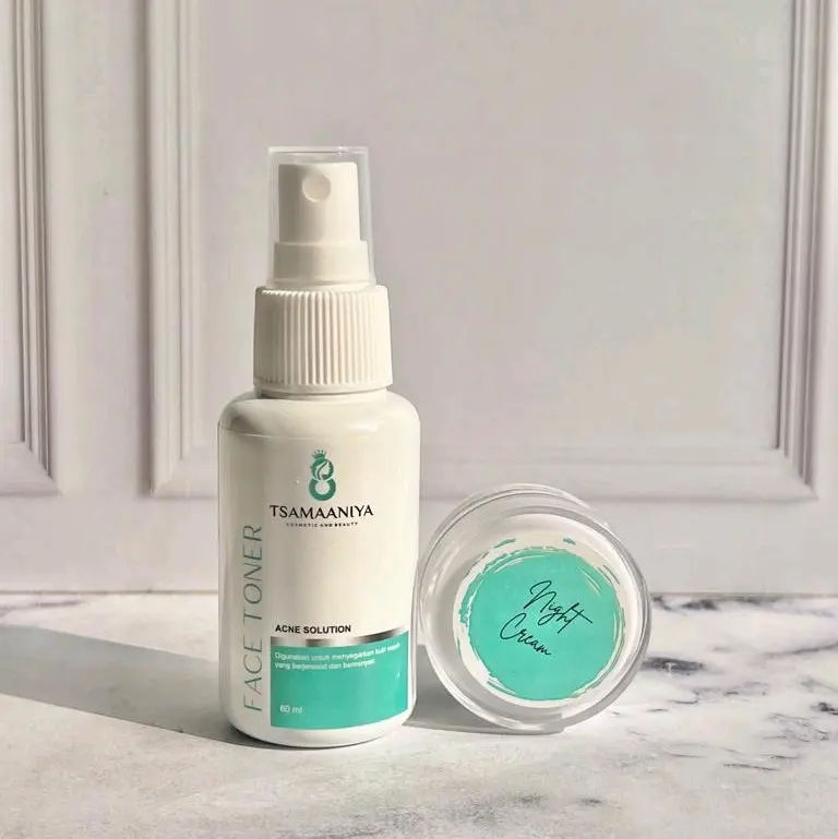 Tsamaaniya skincare night krim acne (Bisa COD)