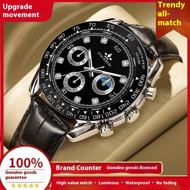 Swiss original brand, authentic men's watch, Panda high-end, diamond ...