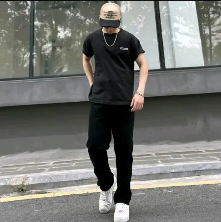 Quần jeans baggy nam lưng chun cao cấp ống rộng, có phối dây thắt, phong cách trẻ trung, cá tính Menswear Pants Denim - Có Túi, quần jean nam 5