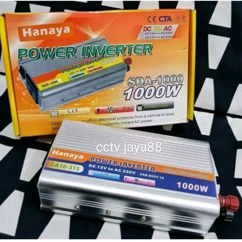 POWER INVERTER DC ke AC Aki listrik Serbaguna Daya Besaar 1000W 1