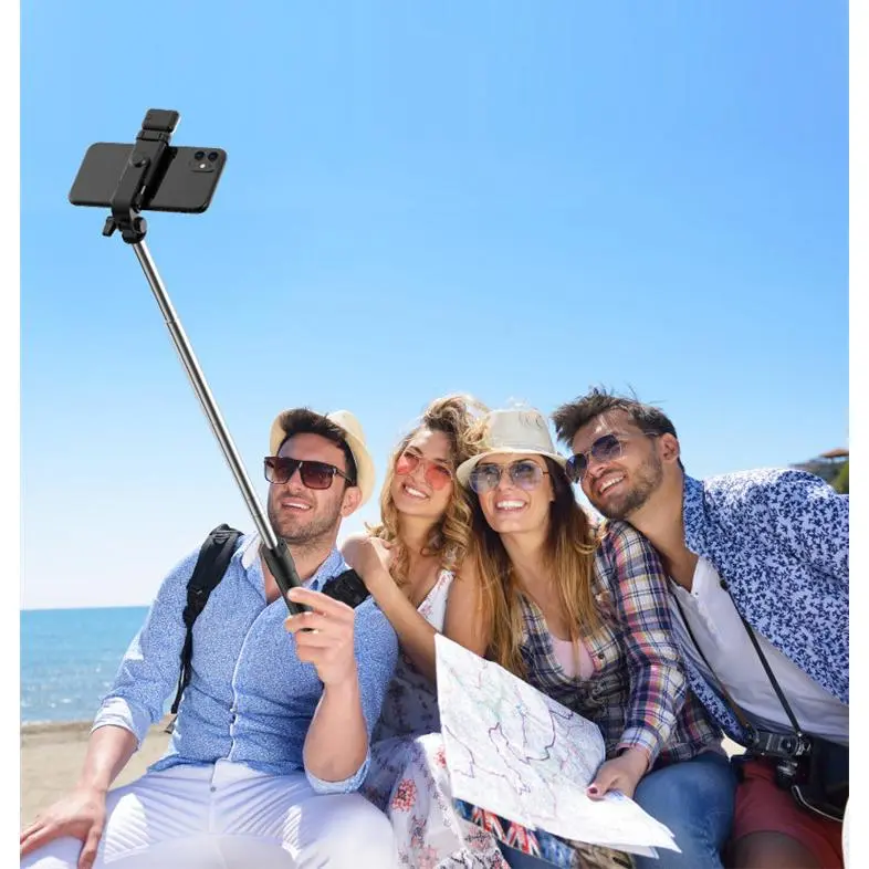 BISA COD Selfie Stick dengan Remote Bluetooth / Tongsis Lampu 5533 Kamera Led Stainless Tripod 2