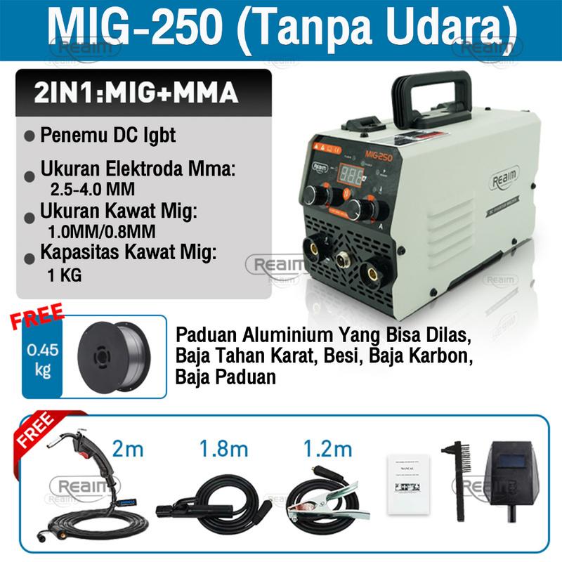 Reaim Mesin Las Mig 450 Watt Las Listrik Welding Machine Mesin Travo Las Listrik Inventer Model: MIG-250 5