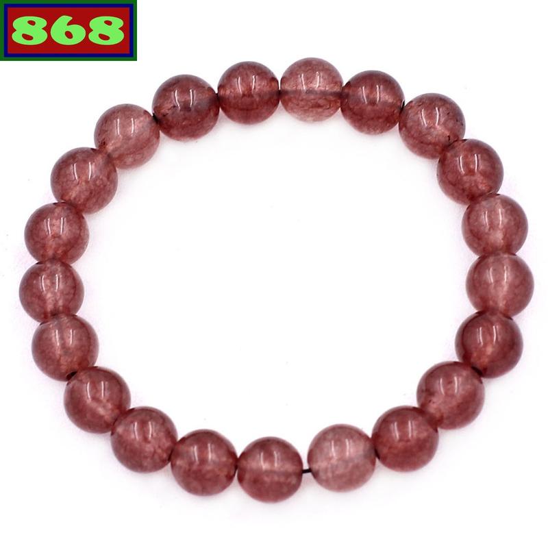 Chuỗi đeo tay nâu tím 8 ly 21 hạt DVRNT821 0