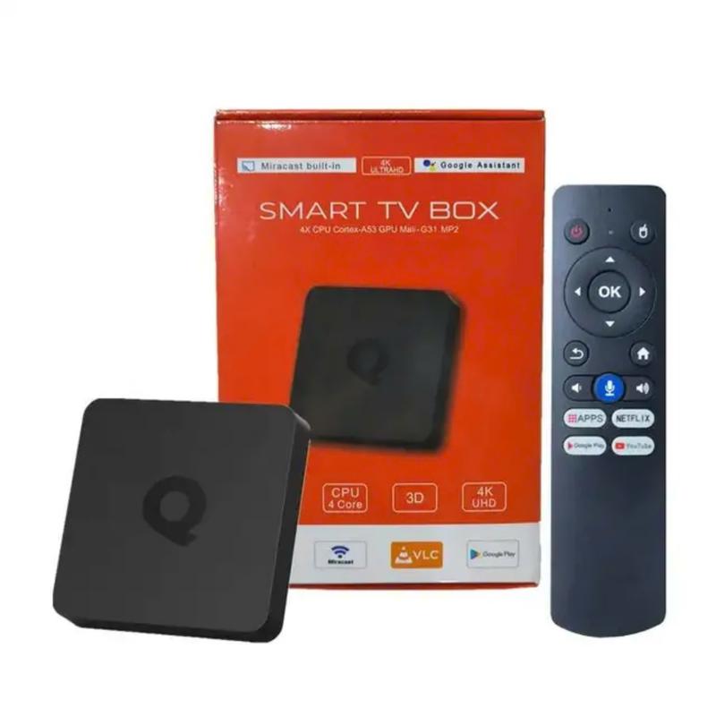 TV Box Q1 Android TV 10 WiFi Bluetooth RAM 2G – Điều khiển Giọng Nói, Xem TV Miễn Phí, Bảo Hành 1 Năm matrix box 2 google đầu