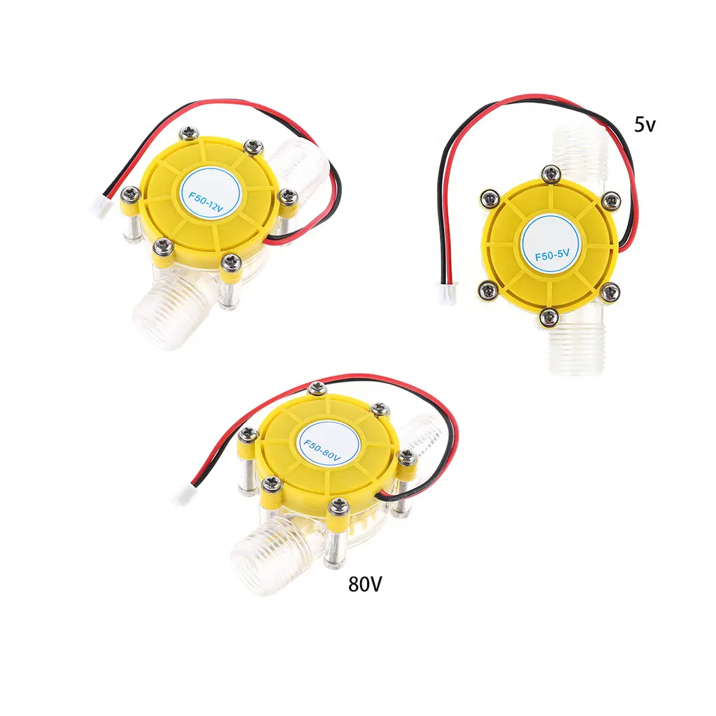 Máy phát điện tuabin, Máy phát dòng nước vi thủy lực, DC 5V / 12V / 80V, Công cụ sạc nước tự làm, Áp suất nước thấp, Thích hợp cho máy phát điện tuabin