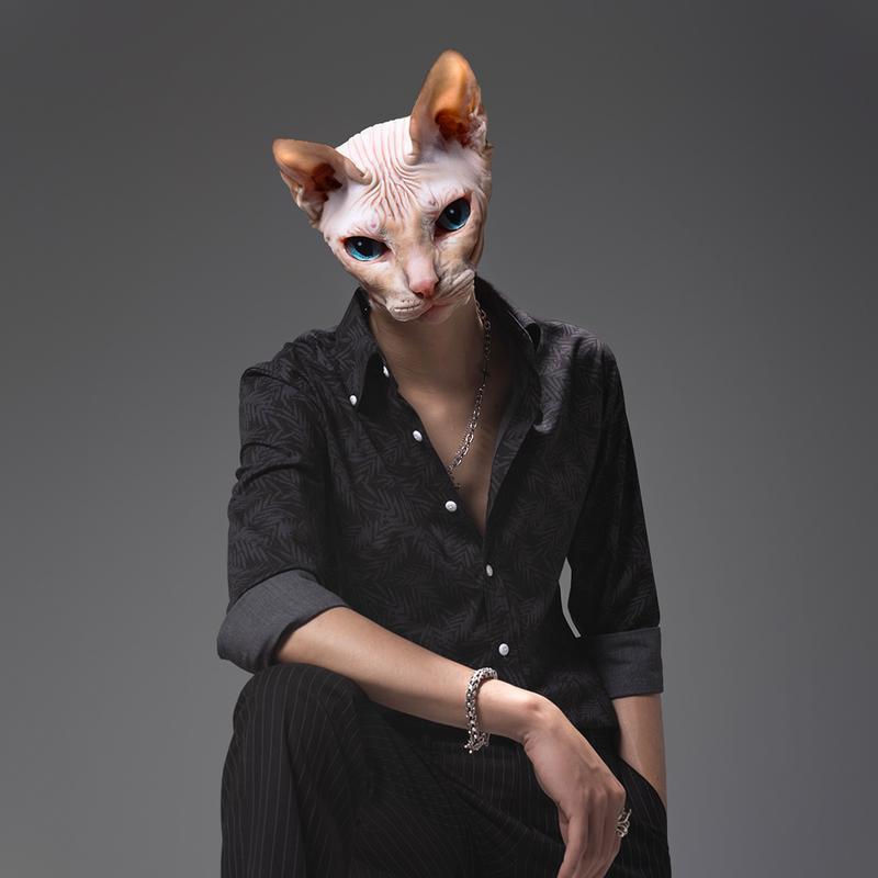 Áo sơ mi Hoa Addikt lá cổ Button Down bản lớn, áo sơ mi nam màu đen, sơ mi dài tay hoạ tiết hoa lá, ao so mi nam Menswear