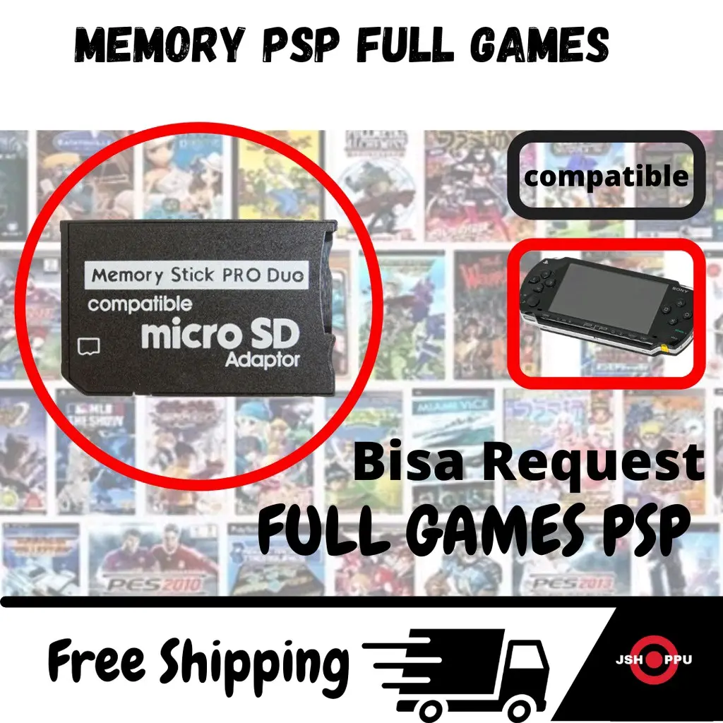 Memori card games psp full games tinggal dimainkan