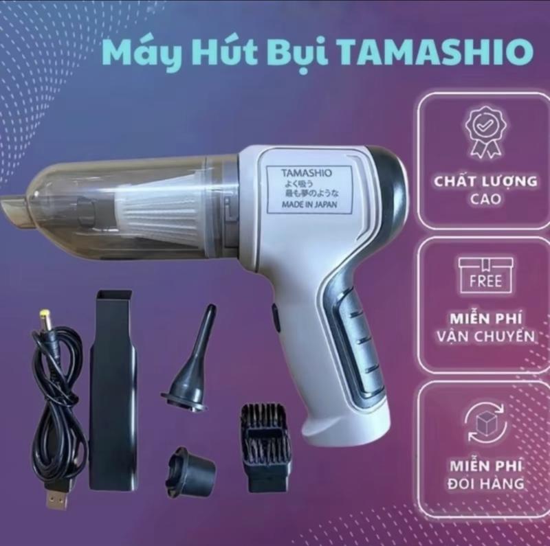 [Deal Sốc] Máy hút bụi cầm tay mini Tamashio mẫu 2025 - 3 trong 1, công suất 120W