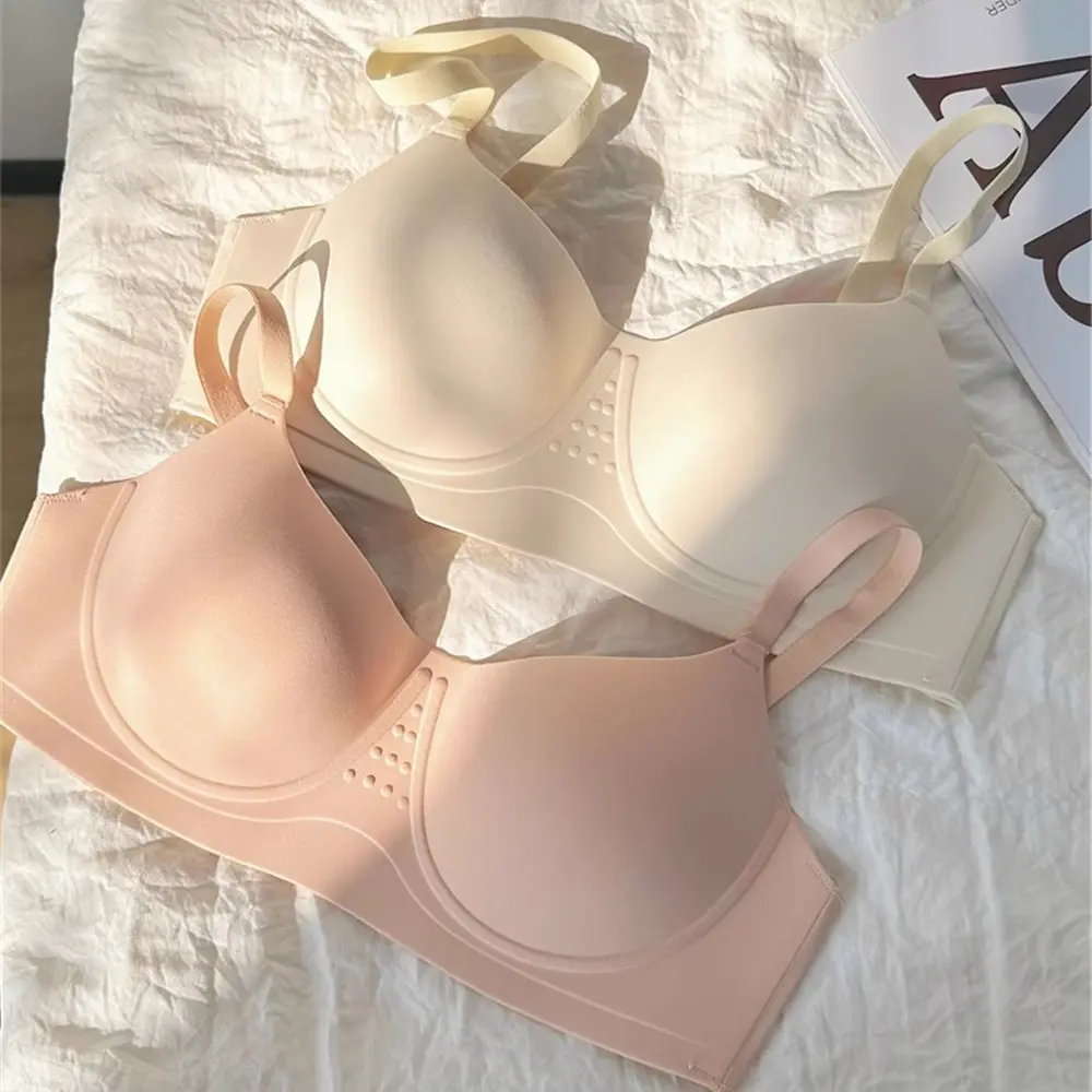 Áo Ngực Không Đường May, Chống Chảy Xệ, Hỗ Trợ Mềm Mại, Thiết Kế Một Mảnh, Nhẹ, Tập Hợp, Dành Cho Phụ Nữ, Đồ Lót, Nâng Ngực, Phong Cách Mỏng