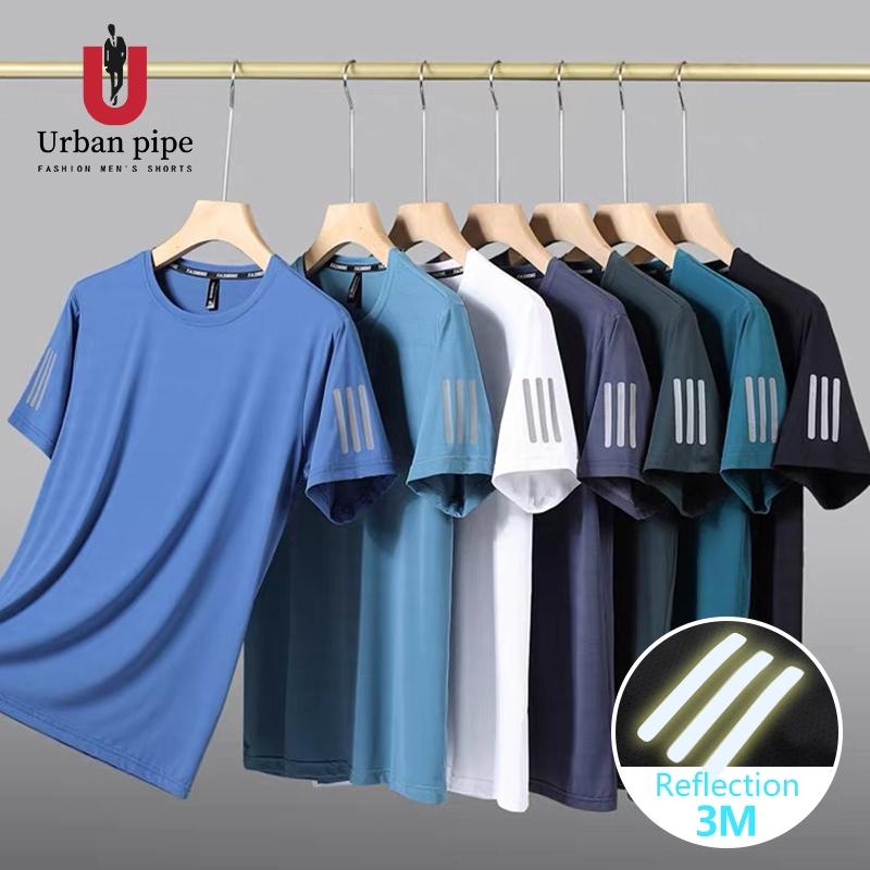 Camiseta deportiva URBAN PIPE DRI FIT para hombre con tecnología reflectante 3M, transpirable, para correr y hacer ejercicio, BT2358_voghion.com
