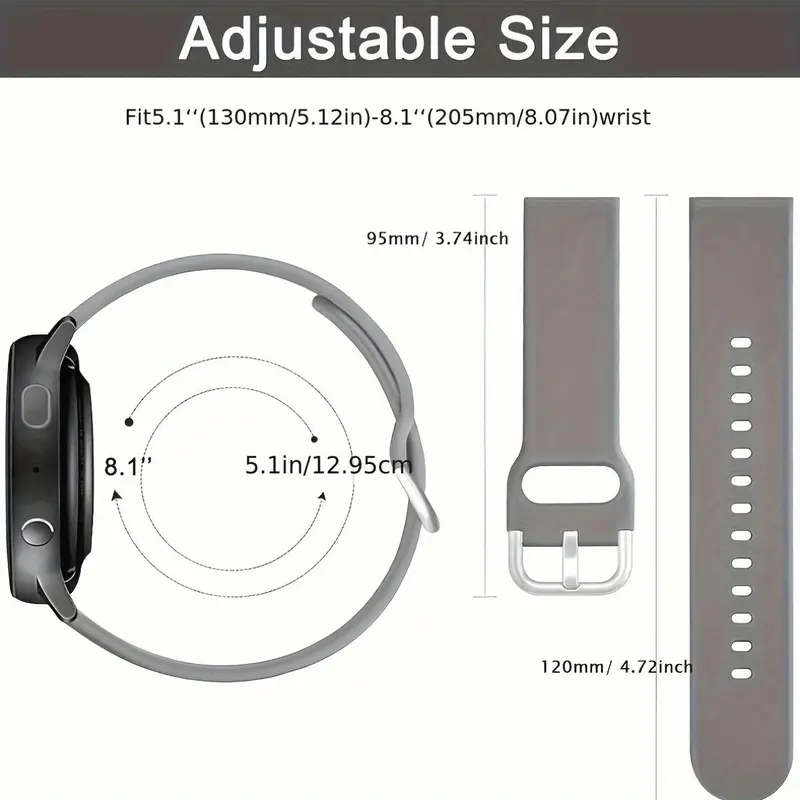 Replacement Watch Band, Smart Watch Band for Samsung-Galaxy Watch 3/4/5/7, Active 2 Sport S2/S3, GT, Amazfit GTR, Universal Watch Band, Electronics Accessories 1