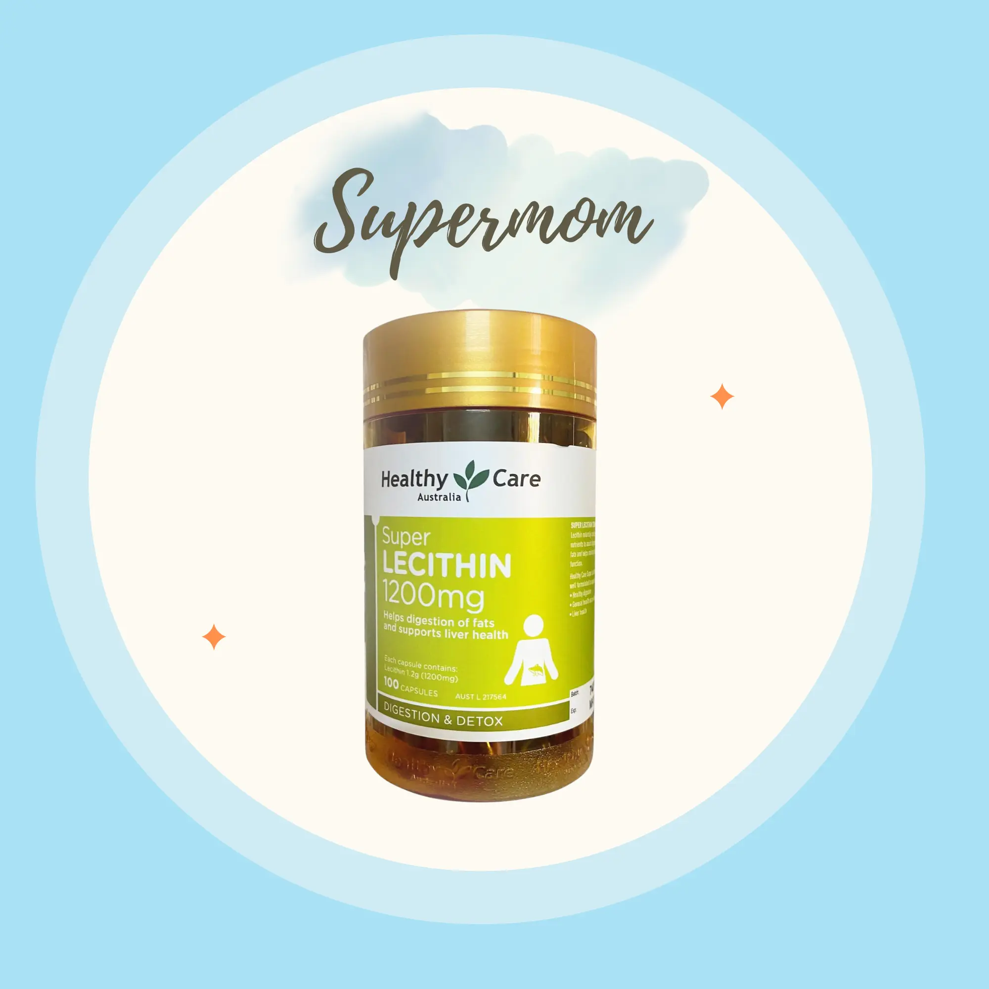 Mầm đậu nành Healthy Care Super Lecithin 1200mg làm đẹp da