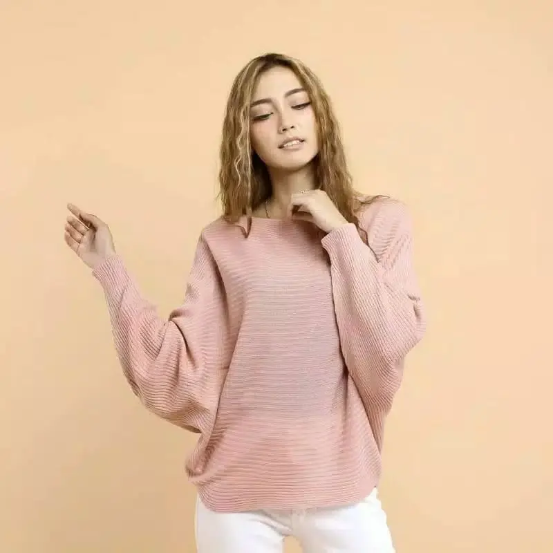 Atasan Baju Batwing Dewasa Rajut PREMIUM Knitwear Sweater Wanita 4