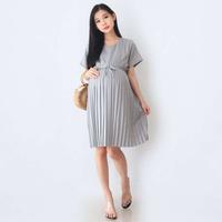 Gambar Baju Hamil Menyusui FDM154 - NAVY, Standar dari Eve Maternity Store Kota Administrasi Jakarta Barat 1 Tokopedia