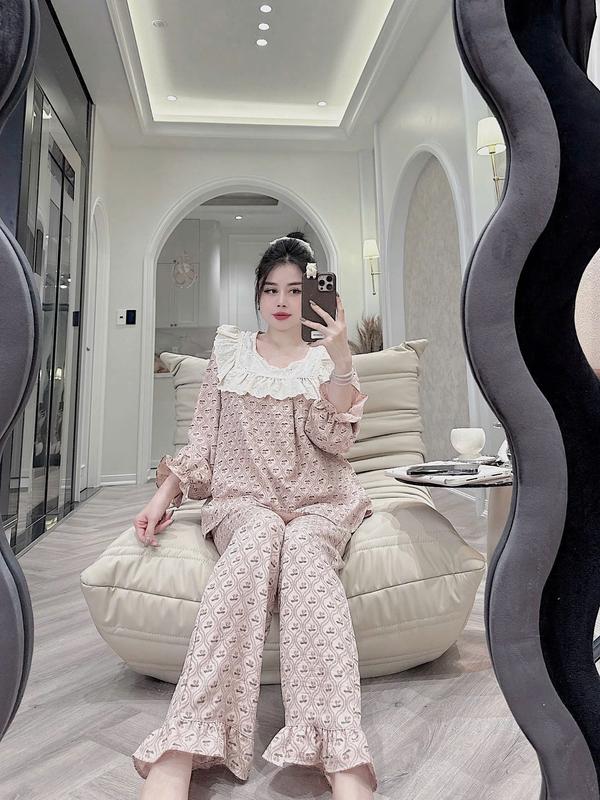 Bộ Quần Áo Nữ Tay Dài Quần Dài - Mã E66 1